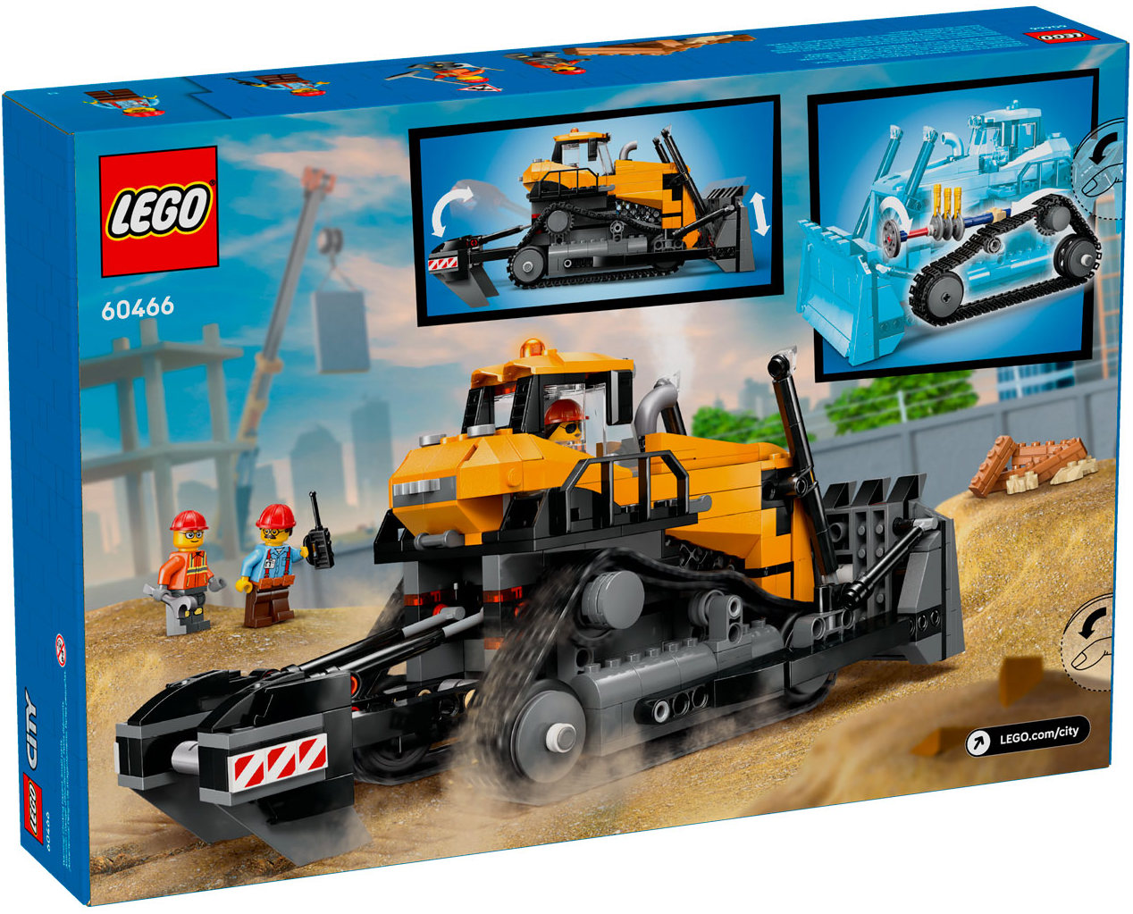 Конструктор Lego City Желтый бульдозер (60466)