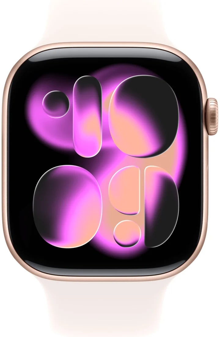 Умные часы Apple Apple Watch Series 11 GPS 46mm Rose Gold Al Case Light Blush Sport Band M/L A3333 (MEV74X/A)