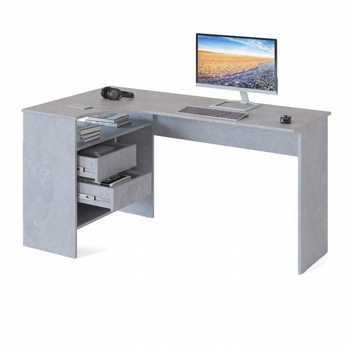 Стол письменный Сокол СПм-25 левый бетон