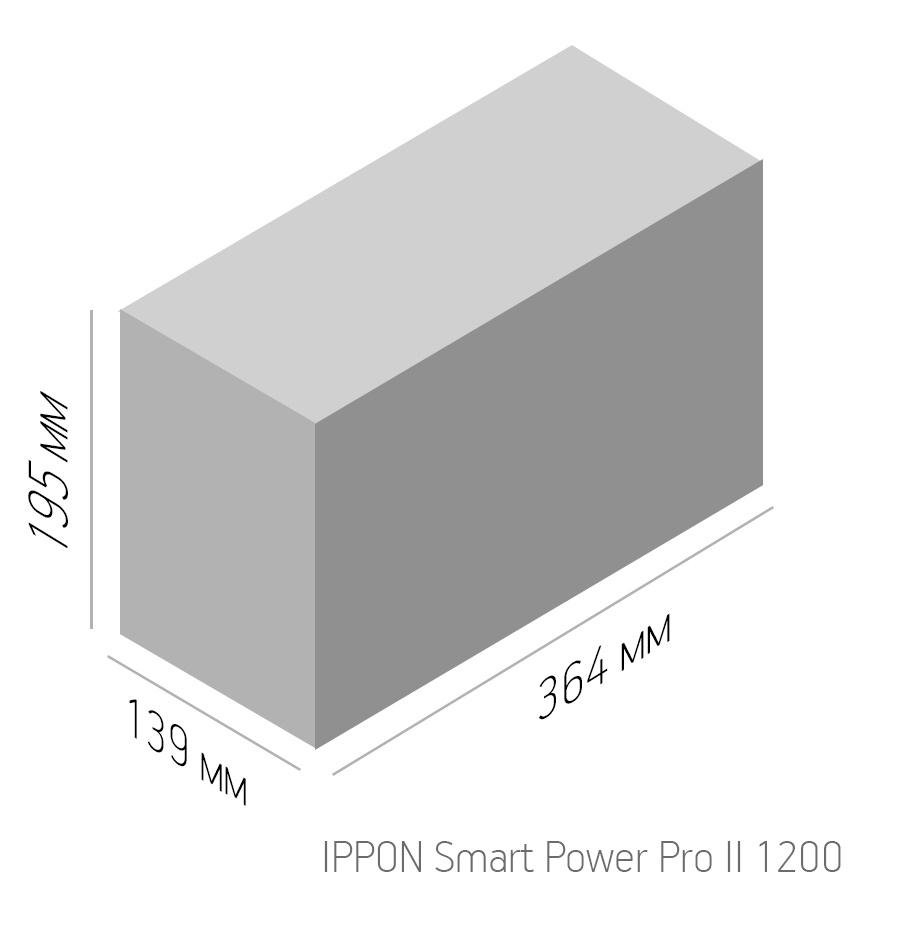 Источник бесперебойного питания Ippon Smart Power Pro II 1200 720Вт 1200ВА черный (1005583)