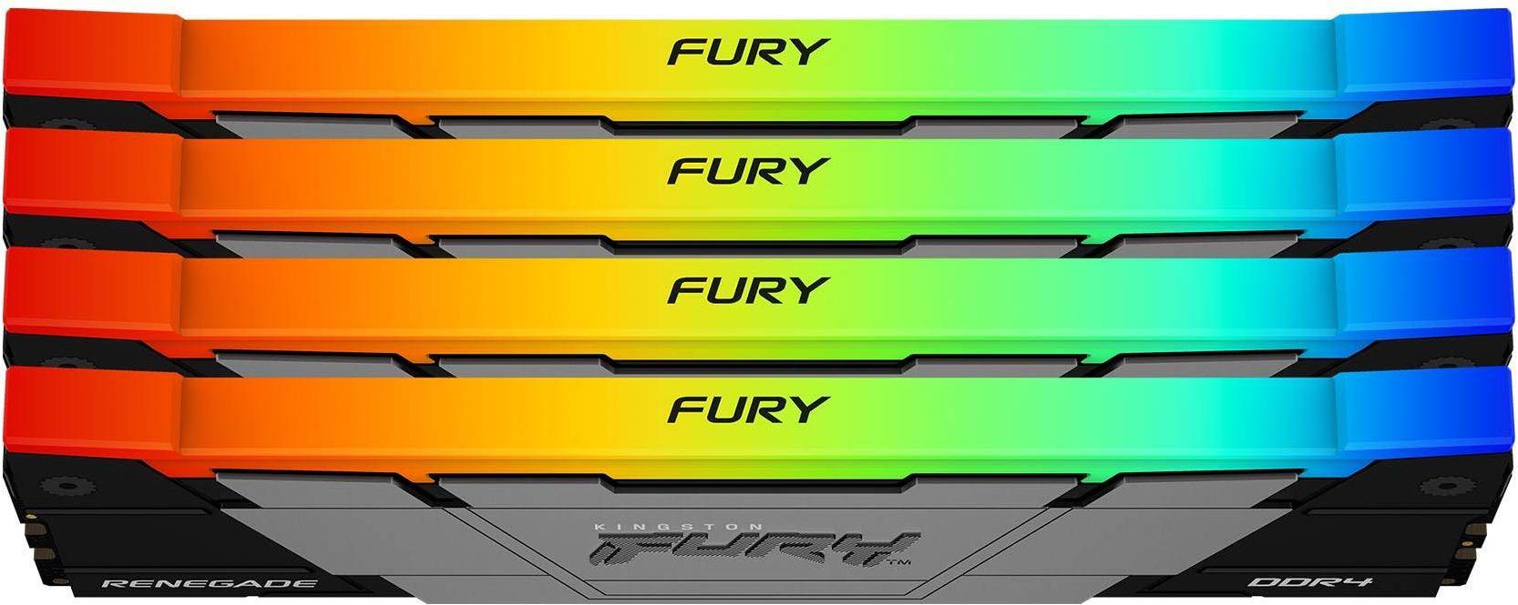 Оперативная память Kingston Fury Renegade RGB RTL Gaming DDR4 4x8GB (KF432C16RB2AK4/32)
