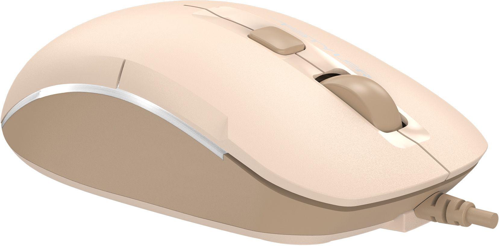 Мышь A4Tech Fstyler FM26 бежевый/коричневый/Cafe Latte