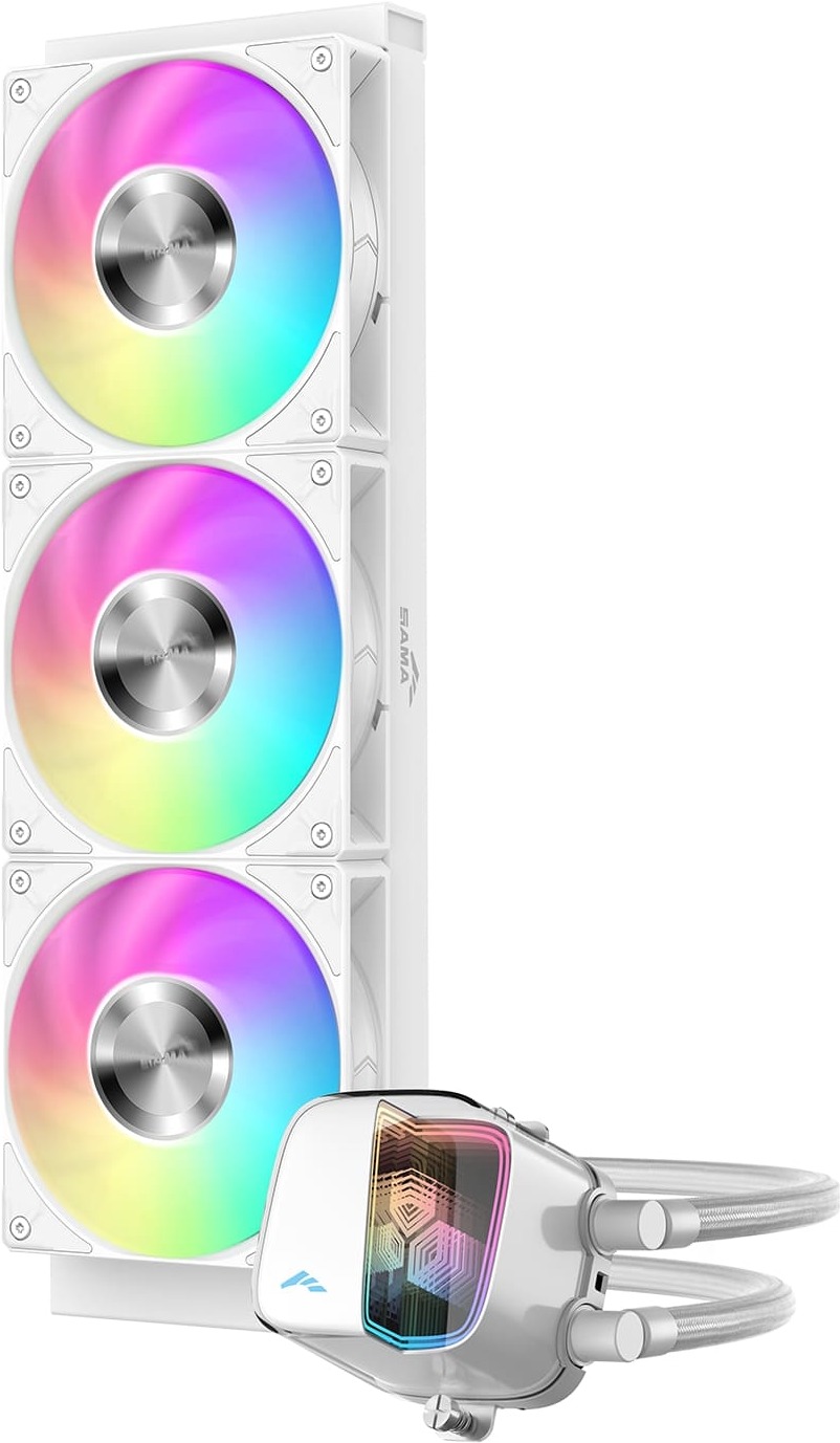 Система жидкостного охлаждения для процессора Sama L70 360WH белый (L70-WHWAYX03-G)