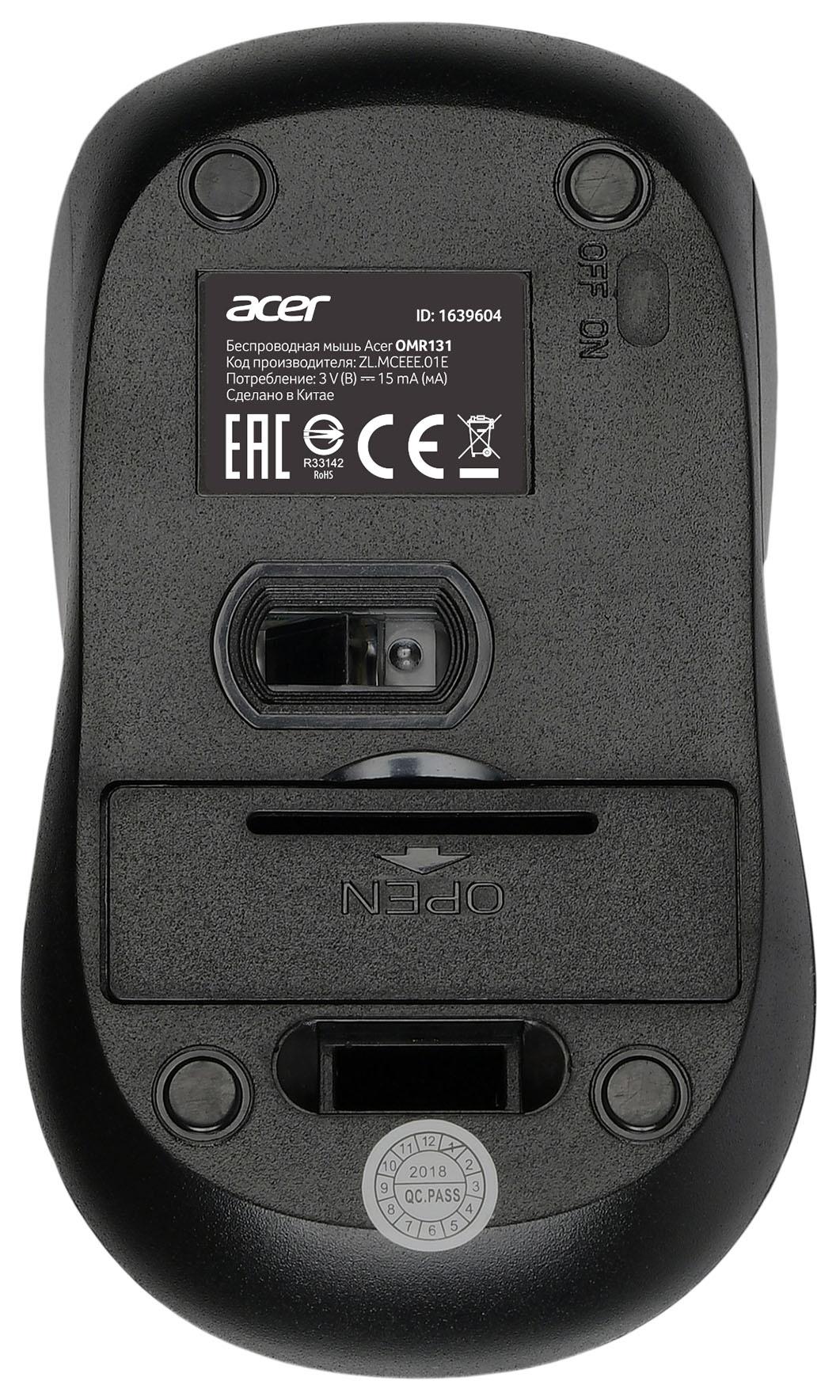 Мышь Acer OMR131 черный (ZL.MCEEE.01E)