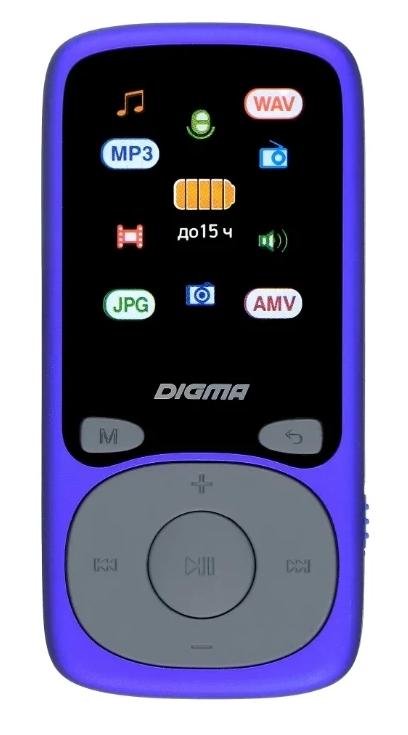 MP3-плеер Digma B4 8Gb синий (B4BL)
