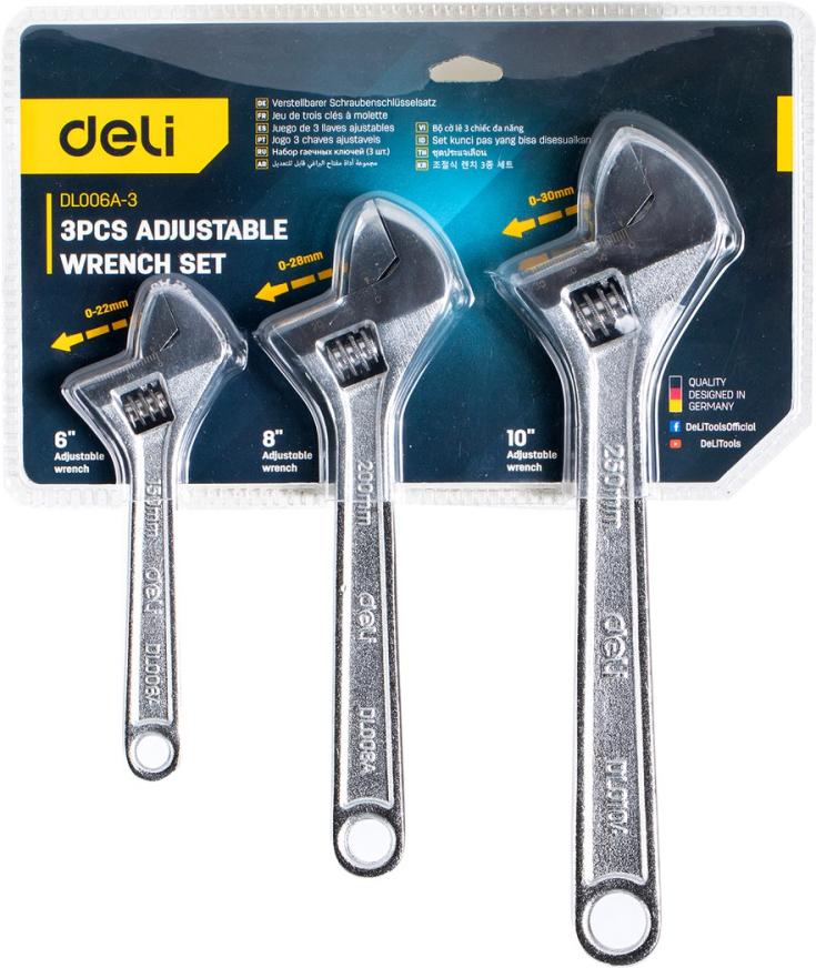 Набор ключей Deli DL006A-3