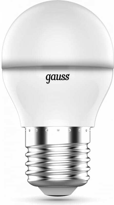 Лампа светодиодная Gauss 6Вт G45 175B RGB 1шт (105102406)
