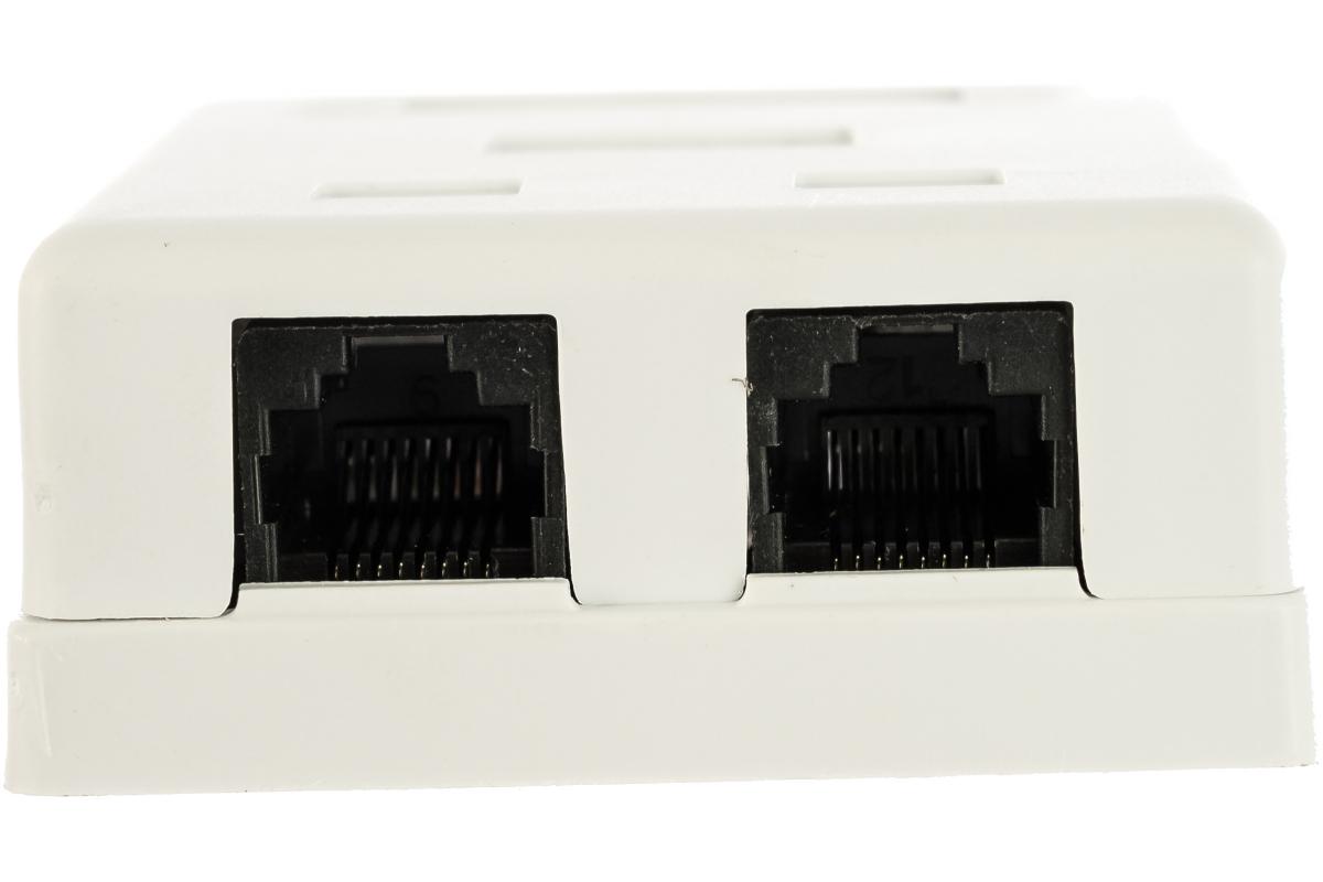 Розетка компьютерная TWT TWT-SM2-4545-WH (44631)