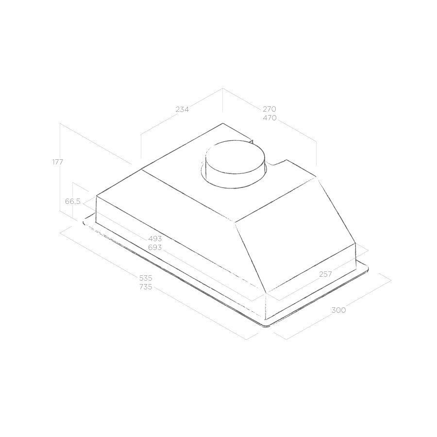 Кухонная вытяжка Elica Era C IX/A/72 (PRF0142741)