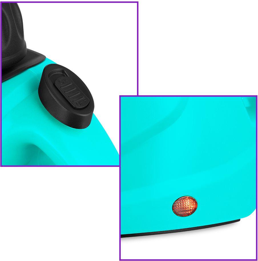 Пароочиститель Kitfort КТ-9138-2 черный/зеленый