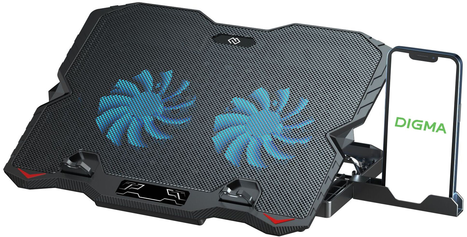 Подставка для ноутбука Digma D-NCP150-2 черный