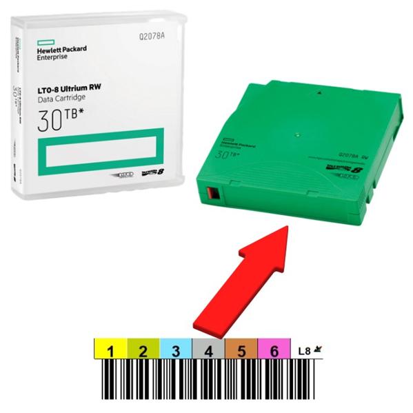 Ленточный носитель HPE Ultrium LTO-8 30TB (Q2078A)