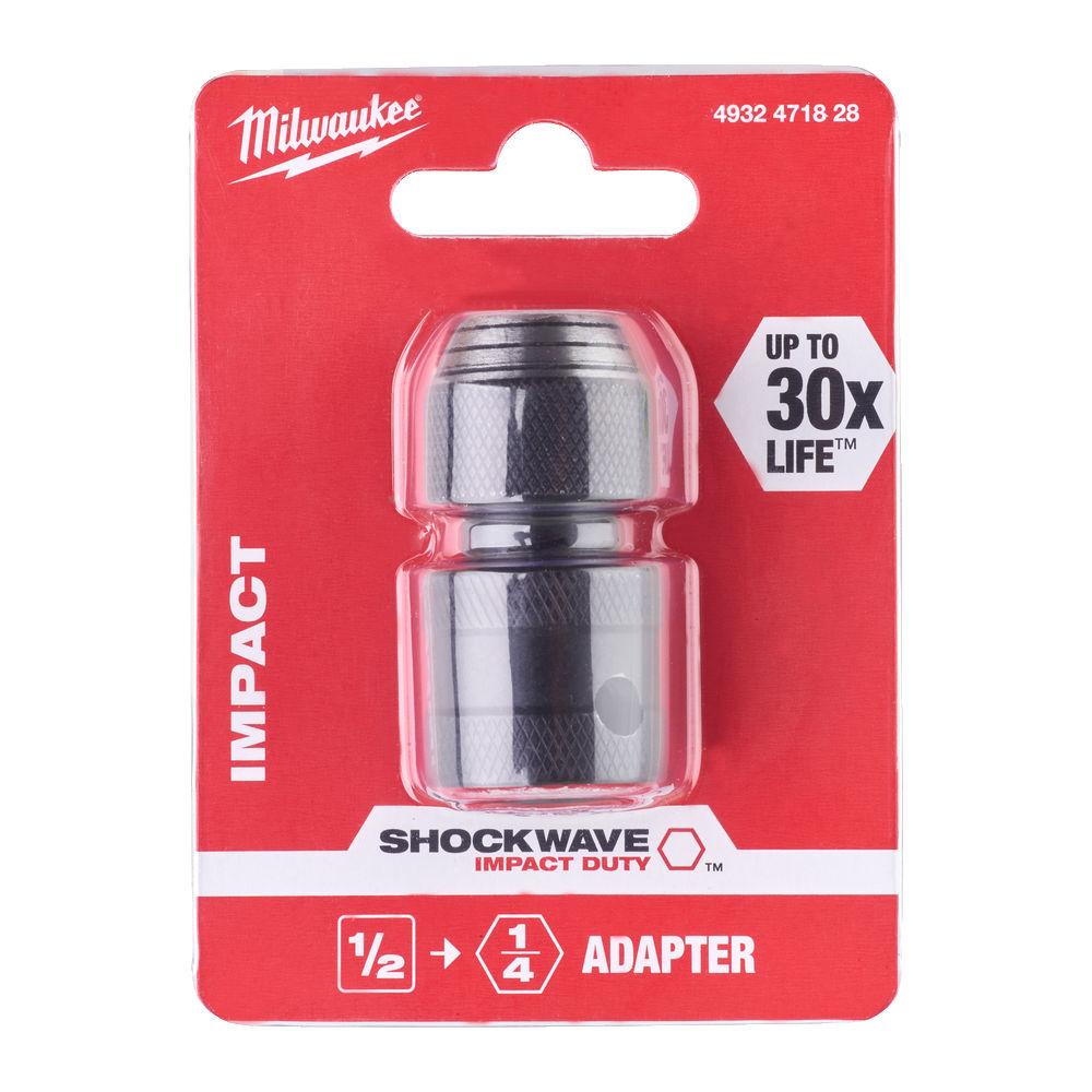 Переходник Milwaukee Shockwave с 1/2" на 1/4" Нех (4932471828)