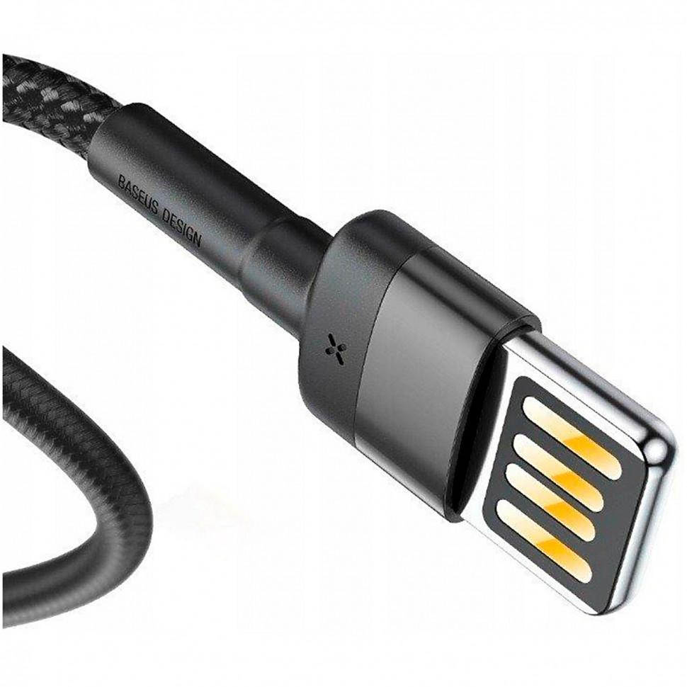 Кабель Baseus Cafule 1m Gray/Black (CALKLF-GG1)
