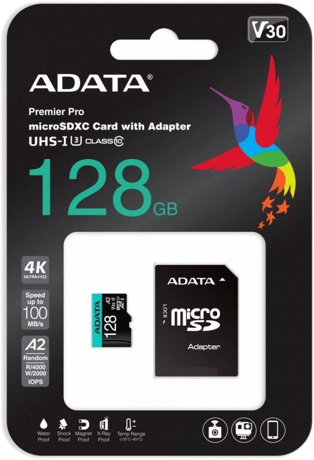 Карта памяти A-Data Premier Pro 128GB (AUSDX128GUI3V30SA2-RA1)