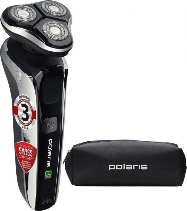 Электробритва Polaris PMR 0307RC черный/хром