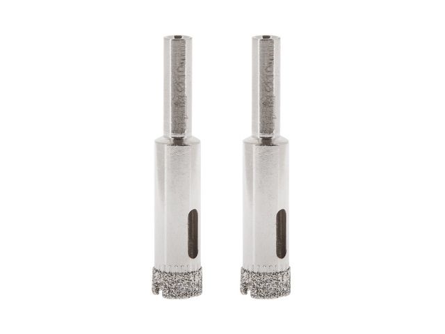 Коронка алмазная  d 10мм по стеклу и керамике 2шт. GEPARD (GP2076-10) (сверло алмазное трубчатое, 2шт)