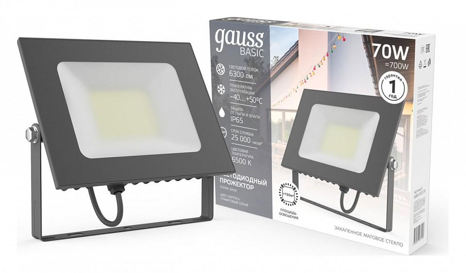 Прожектор уличный Gauss Qplus 688100370 графитовый