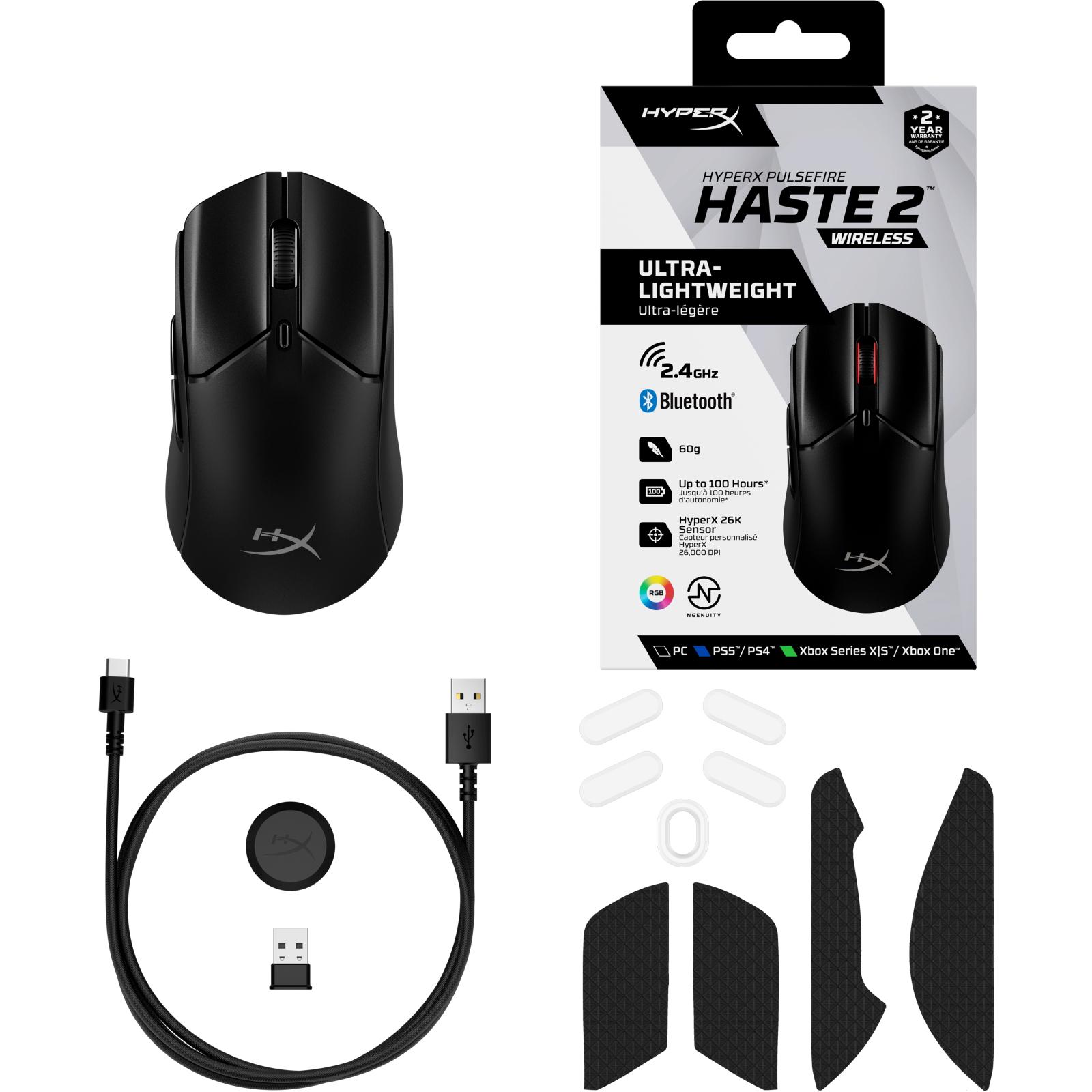 Мышь HyperX Haste 2 черный (6N0B0AA)