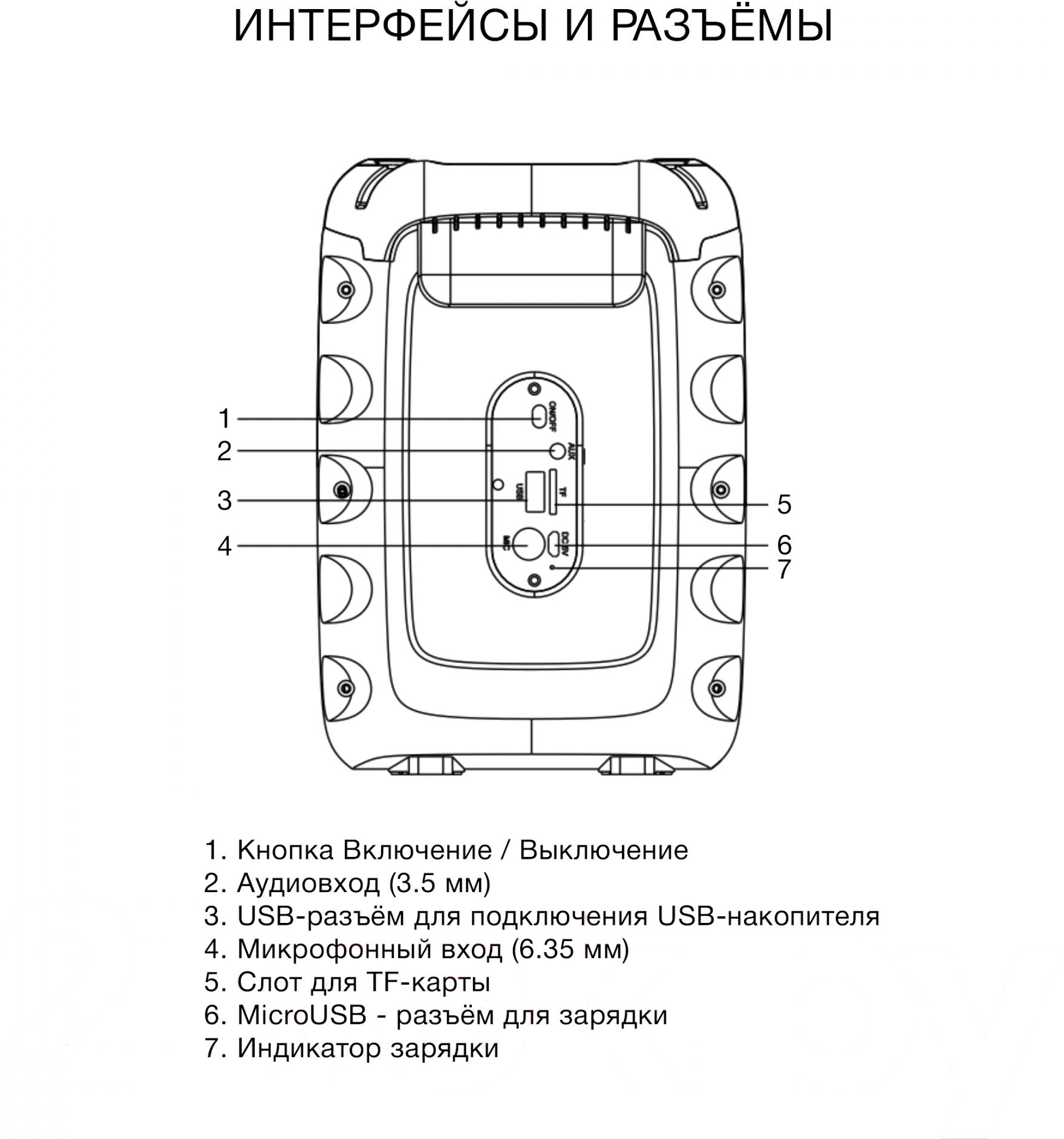 Портативная колонка Hyundai H-PS1006 черный
