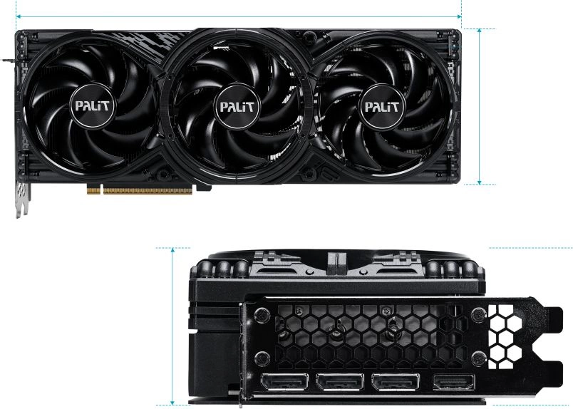 Видеокарта Palit RTX 5080 GamingPro OC 16GB GDDR7 (NE75080S19T2-GB2031A)