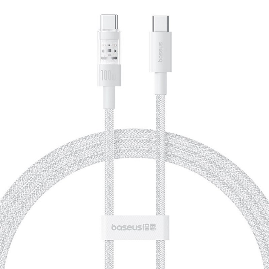 Кабель Baseus Gem Fast-Charging Data USB-C-USB-C 2m Moon White (P10373000211-01)