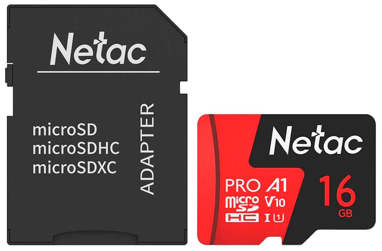 Карта памяти Netac P500 Extreme Pro 16GB с адаптером (NT02P500PRO-016G-R)