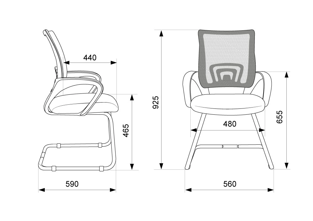 Офисное кресло Бюрократ CH-695N-AV/B/TW-11 металл черный