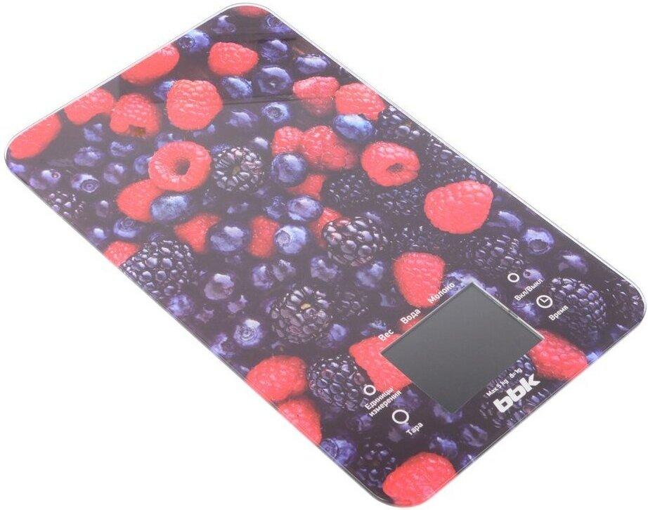 Кухонные весы BBK KS107G лесные ягоды Red/Black