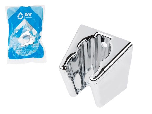 Держатель для душевой лейки AVSSS-052 AV Engineering (ABS-пластик, высота 42 мм., ширина 35-45 мм.)