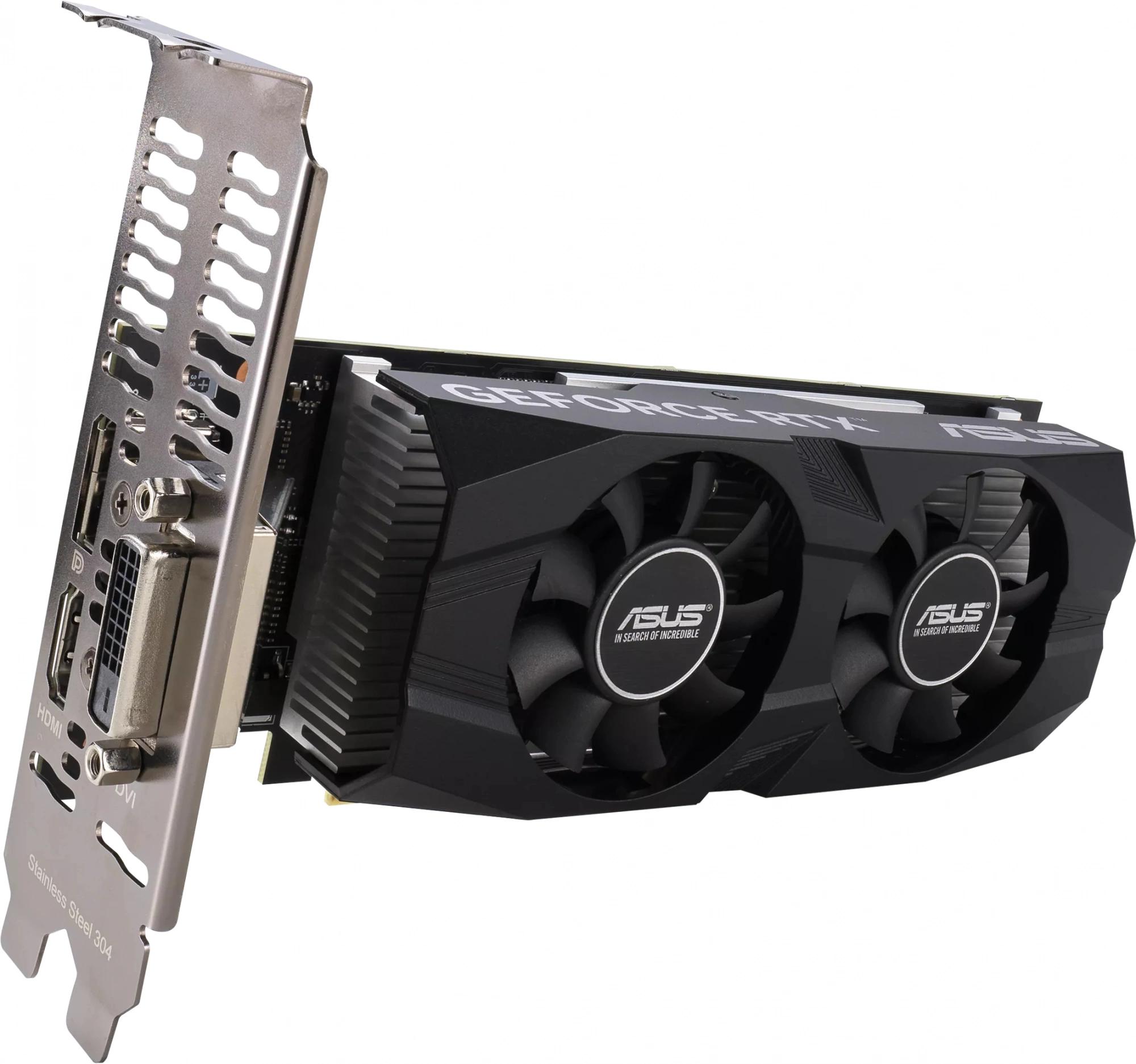 Видеокарта ASUS Dual GeForce RTX 3050 LP BRK OC Edition 6GB GDDR6 RTX3050-O6G-LP-BRK (90YV0KQ0-M0NA00)
