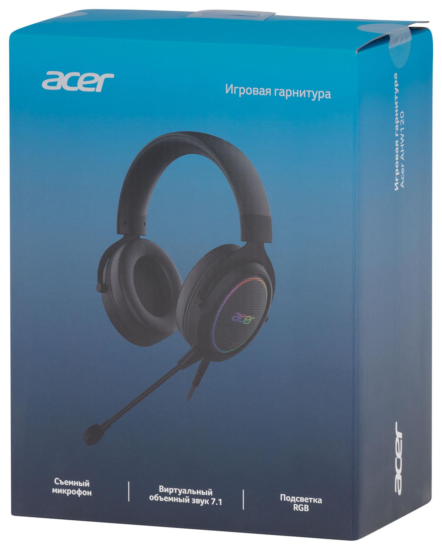 Наушники Acer AHW120 черный (ZL.HDSCC.01C)
