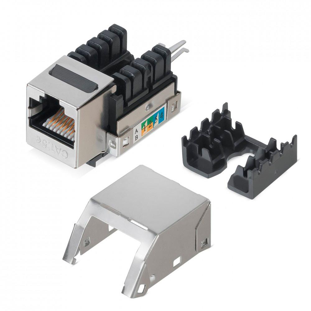 Модуль-вставка Keystone Jack WRline черный (WR-KJ-RJ45-C5E-SH-90)