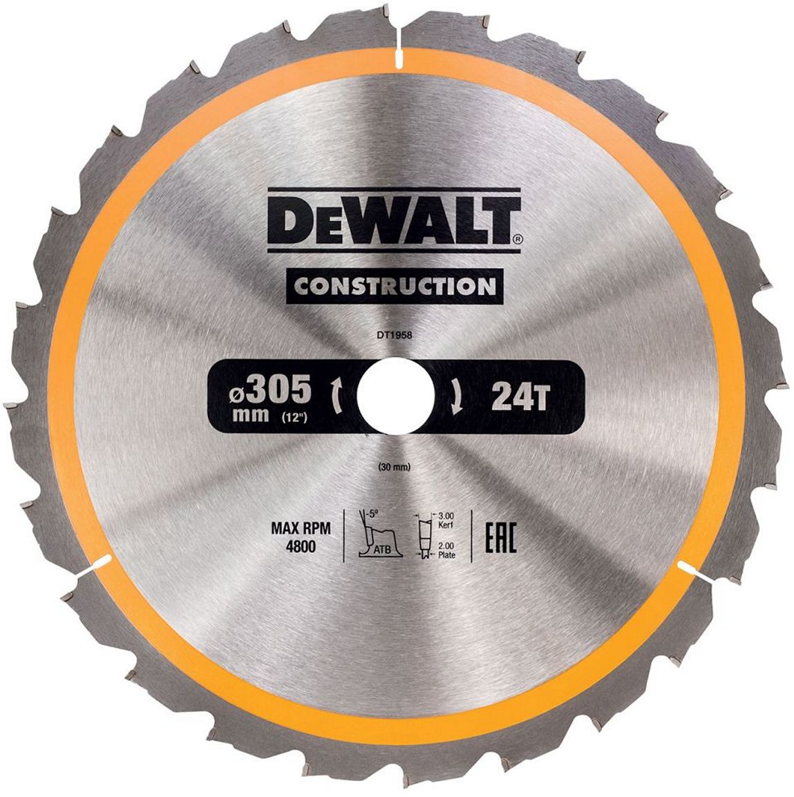 Диск пильный DeWalt DT1958-QZ