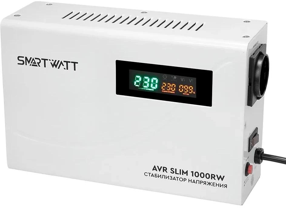 Стабилизатор напряжения Smartwatt AVR Slim 1000RW белый (4512020310001)