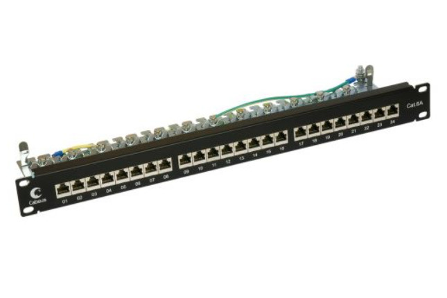 Патч-панель Cabeus PL-24-Cat.6a-SH-Dual