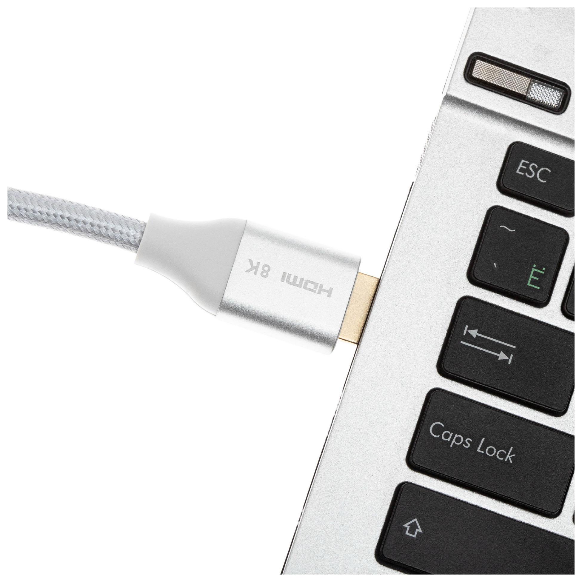 Кабель аудио-видео Cactus CS-HDMI.2.1-5 HDMI (m)/HDMI (m) 5м. серебристый