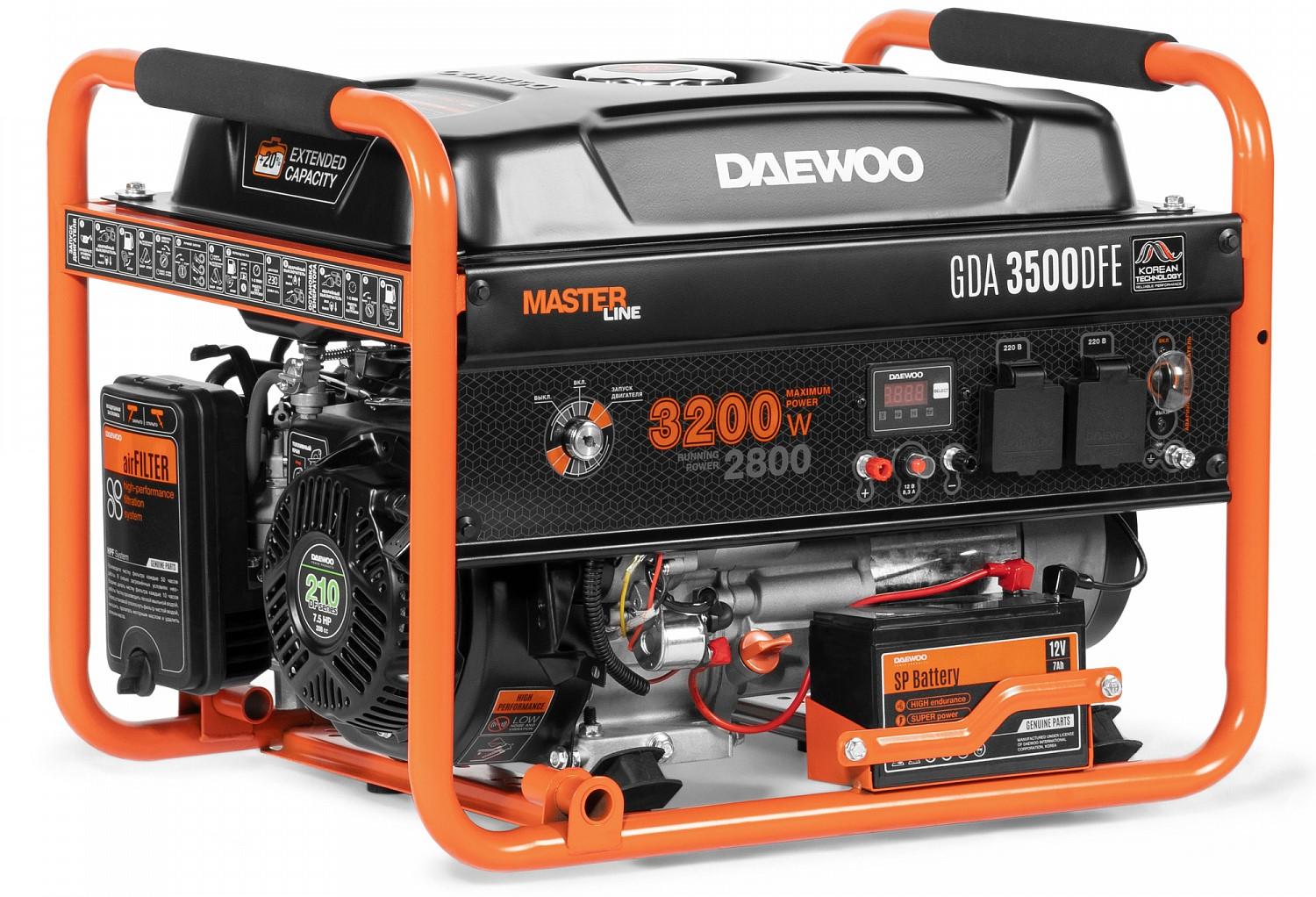 Генератор Daewoo Power GDA 3500DFE