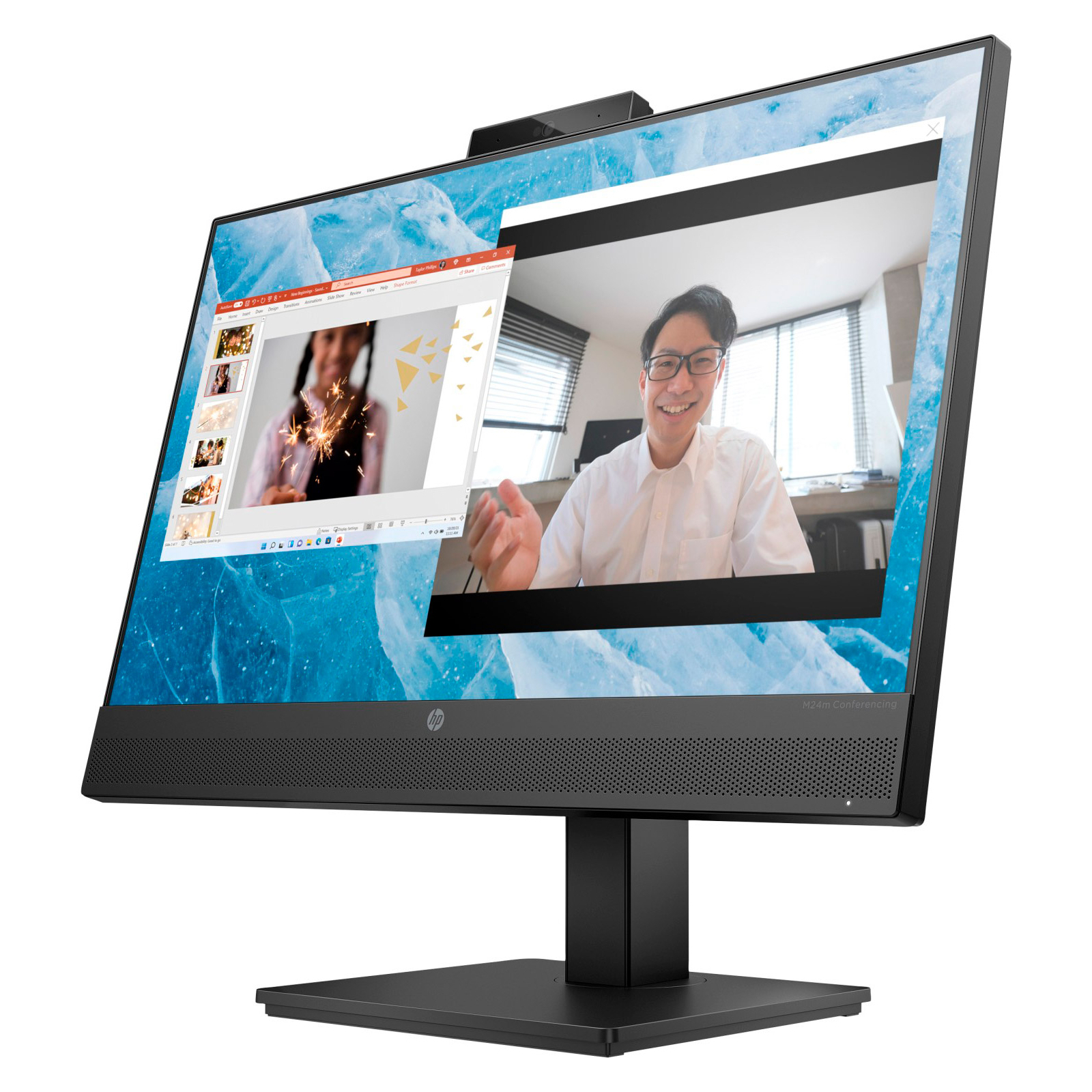 Монитор HP M24m серебристый (678U5AA)