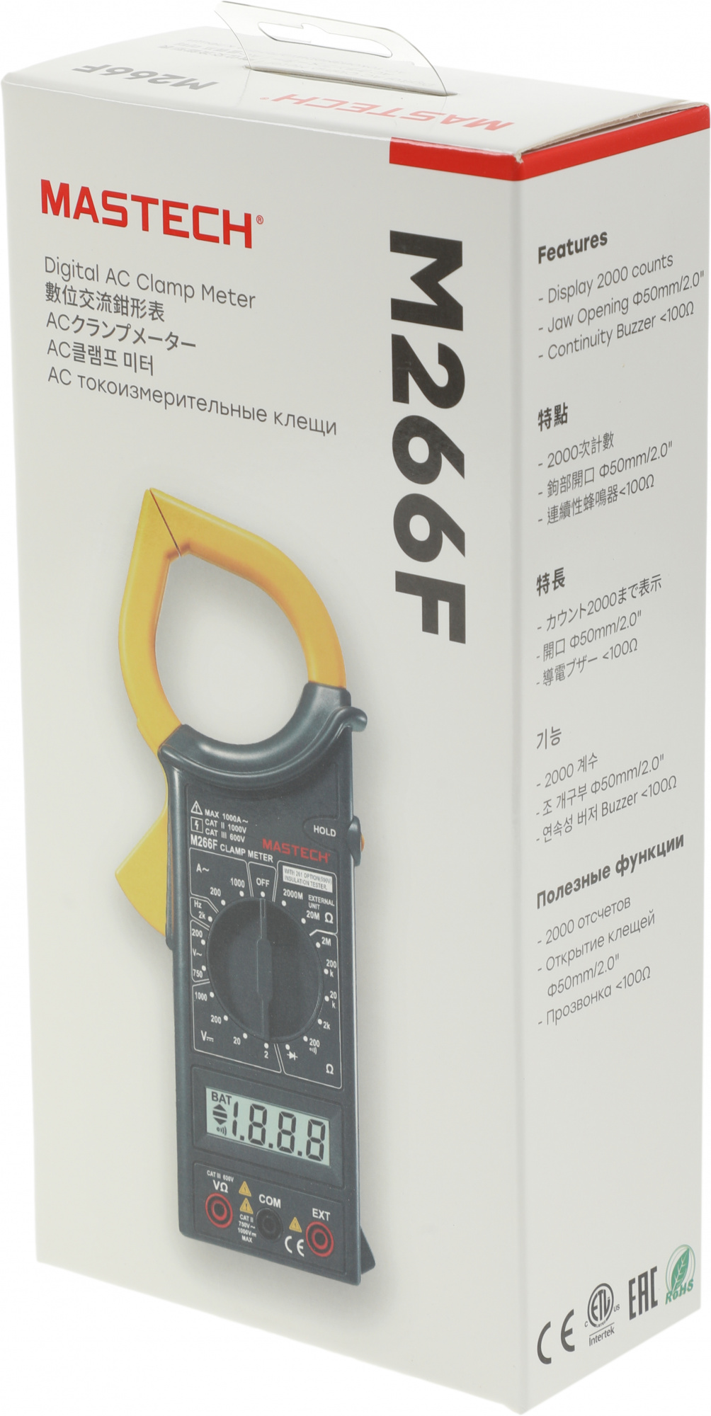 Токовые клещи Mastech M266F (13-1304)