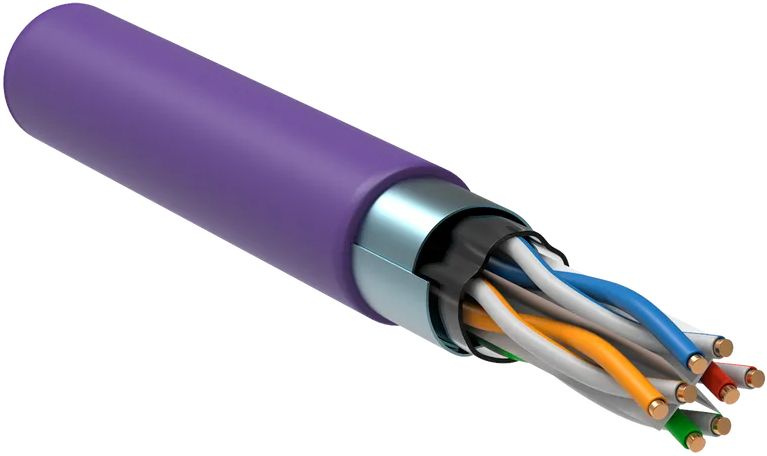 Кабель витая пара ITK LC1-C604-326 305м фиолетовый