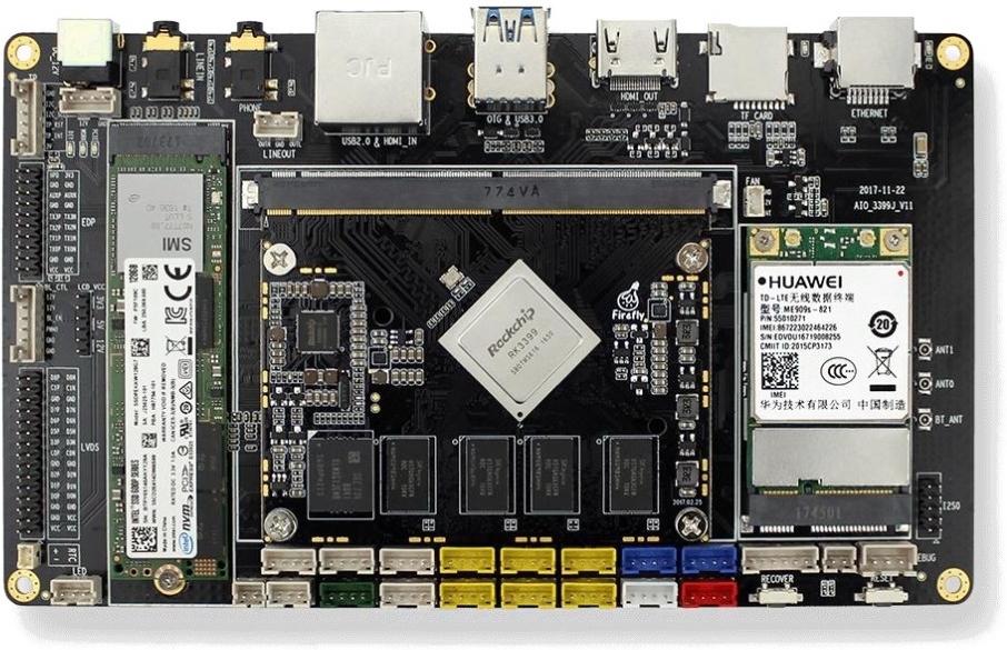 Одноплатный компьютер FireFly AIO-3399J-4GB