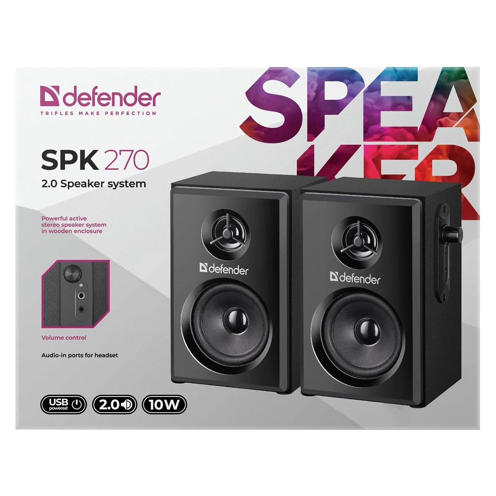 Акустика Defender SPK 270 черный (65270)