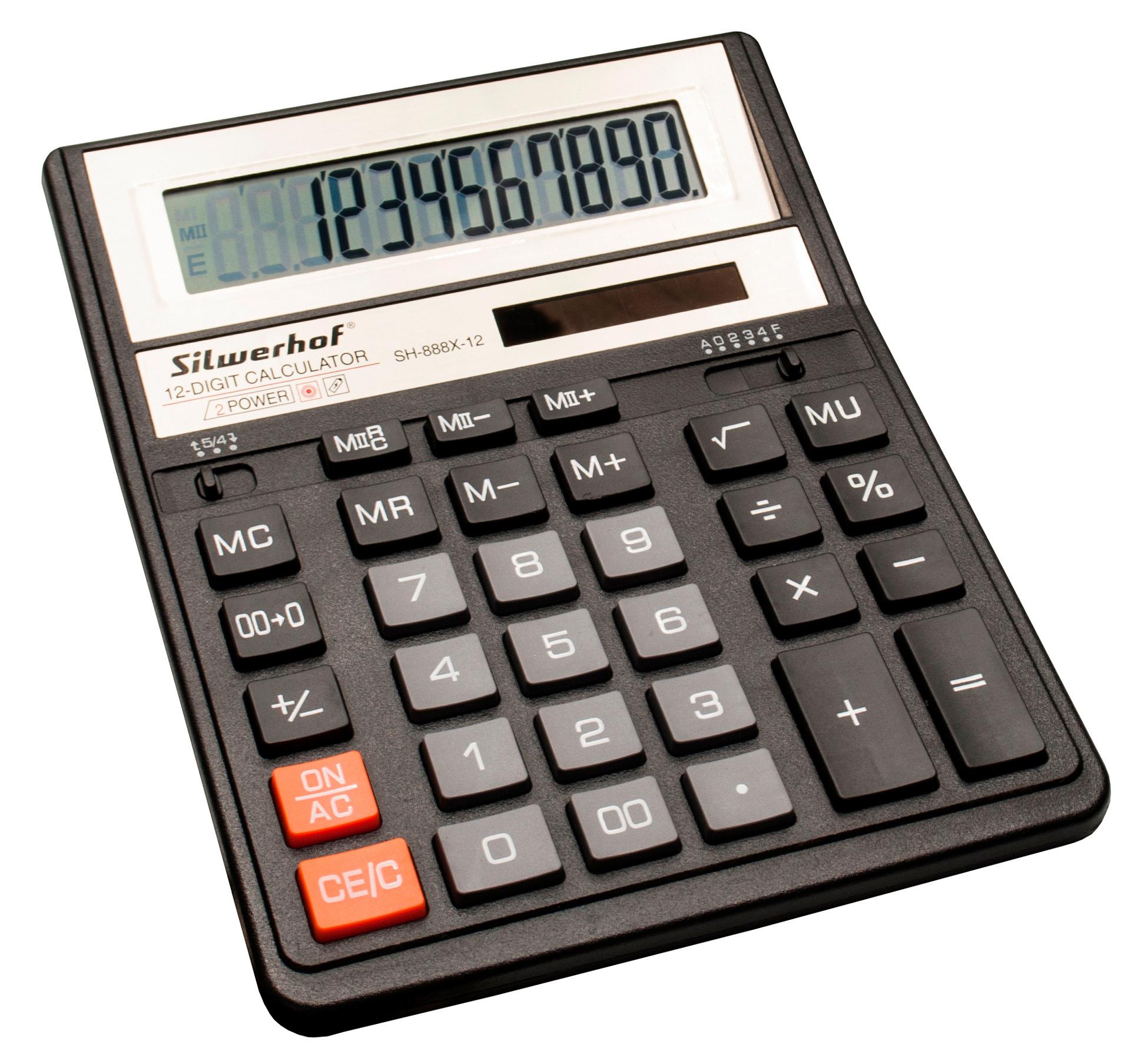 Калькулятор Silwerhof SH-888X-12 черный