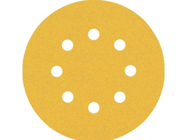Шлифлист Expert C470 125 мм, K120 с 8 отверстиями Bosch