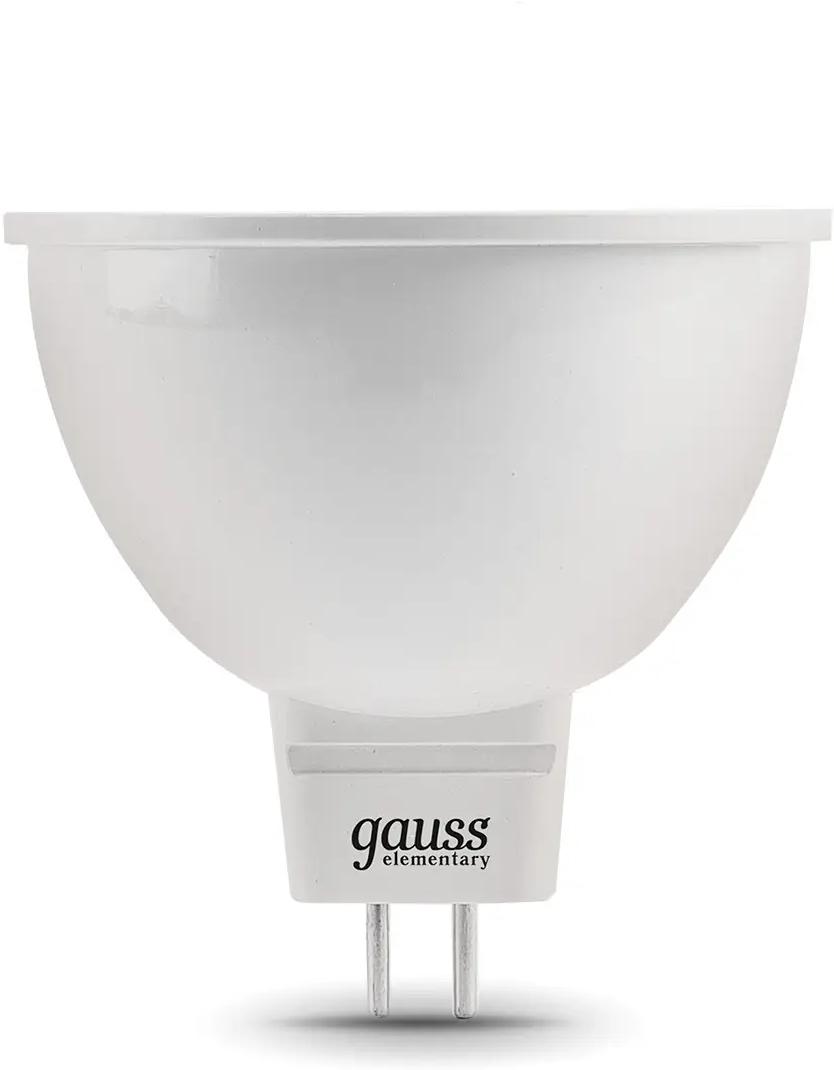 Лампа светодиодная Gauss Elementary MR16 6Вт GU5.3 220B 6500K 10шт (13536)