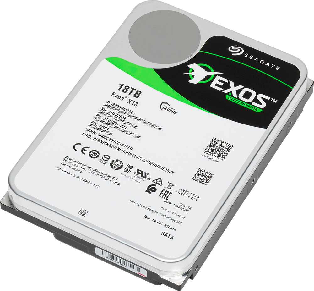 Жесткий диск Seagate Exos X18 18TB (ST18000NM004J)