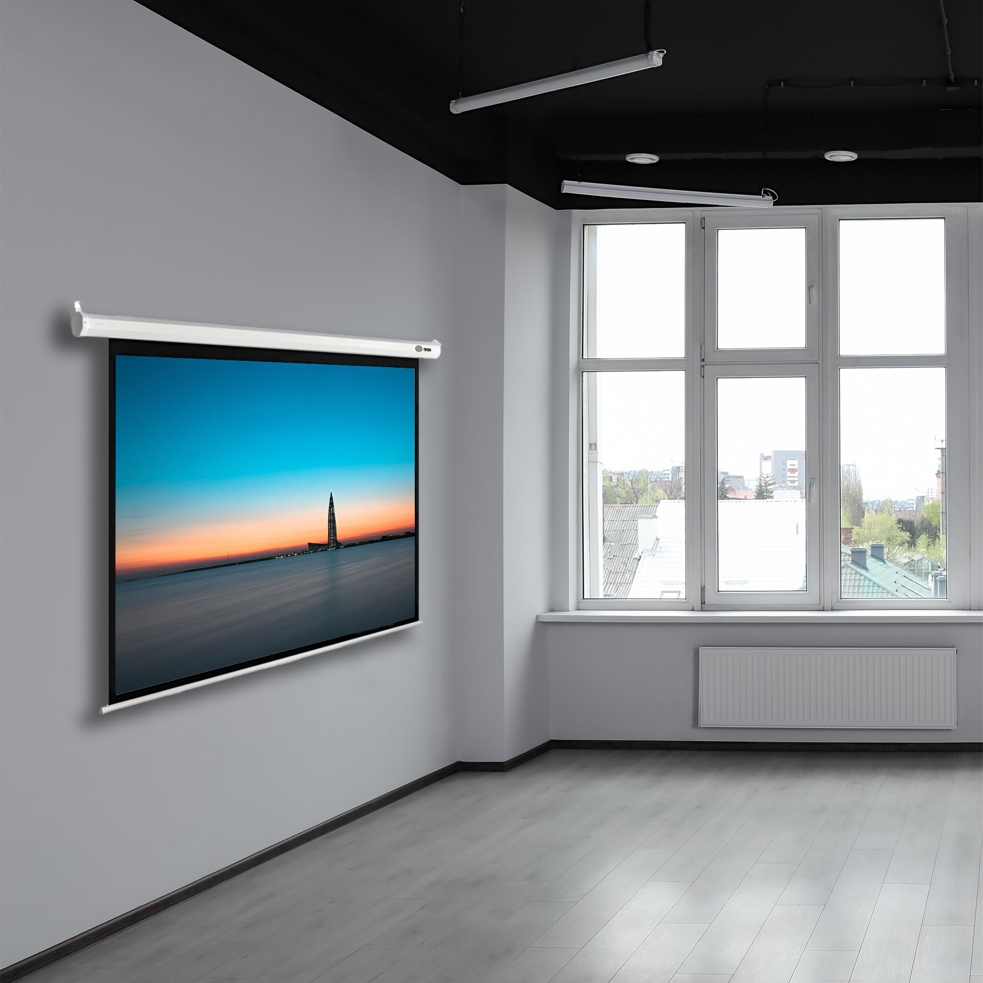 Проекционный экран Cactus SIlverMotoExpert (CS-PSSME-200X150-WT)
