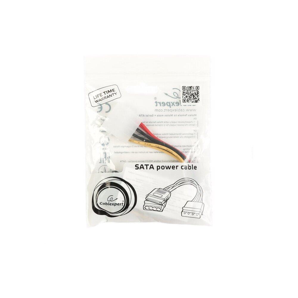 Кабель SATA Cablexpert CC-SATA-PSY2 0.14 м