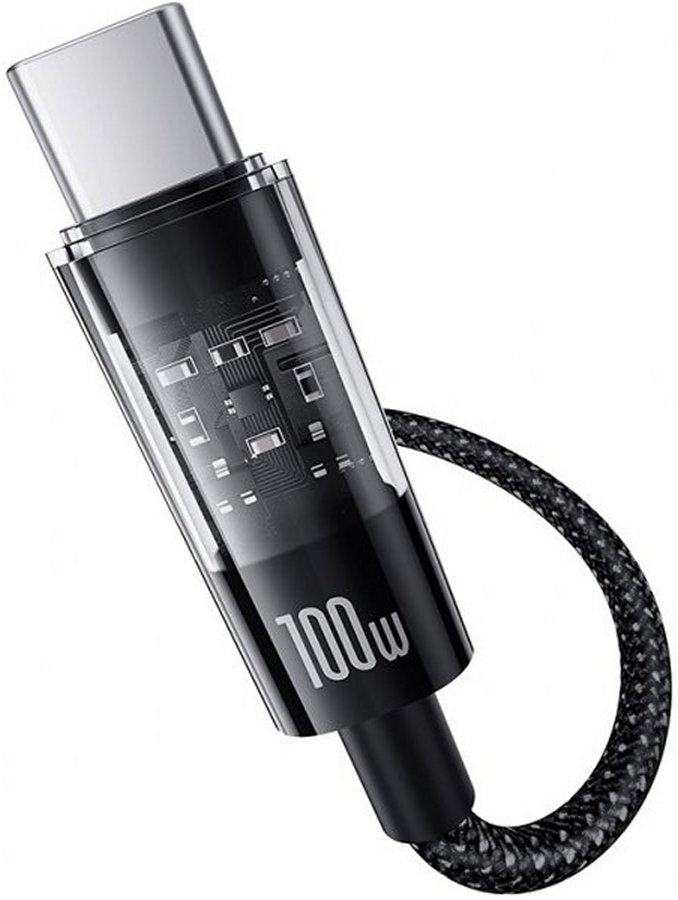 Кабель Baseus Gem Fast-Charging Data USB-A-USB-C 2m Cluster Black (P10373002111-01)